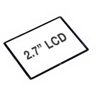 2,7 Zoll Displayschutz  aus bruchsicherem Glas für Kameras mit 3* LCD