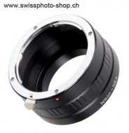 Adapter Ring verbindet Nikon Objektive mit Sony E-Mount Kameras