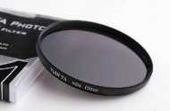 ND8  Lichtreduktionsfilter 52mm, Neutralfilter, Graufilter aus optischem Glas