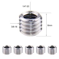 Gewindeadapter randlos 1/4 Zoll auf 3/8 Zoll für Stative und Kugelkopf