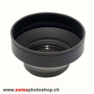 3-Stufen Gummi Gegenlichtblende für Objektive mit 46mm Filterdurchmesser 