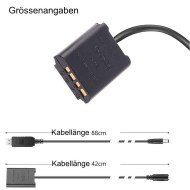 Netzteil Typ DK-X1 NP-BX1 NPBX1 mit Adapter für Sony NP-BX1 Akkus