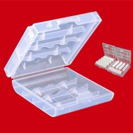 2 Batterie Aufbewahrungsboxen für je 4x AAA oder AA Batterie / Akku