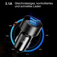 USB Ladegerät für Fahrzeuge und Autos 2-fach Zigarettenanzünder