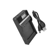 Akku Ladegerät mit USB Kabel für Akku Canon NB-4L