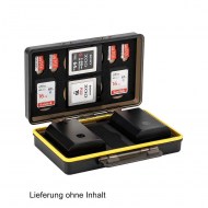 JJC BC-3UN1 SD und Akku Safe Transport Box für die Reise.